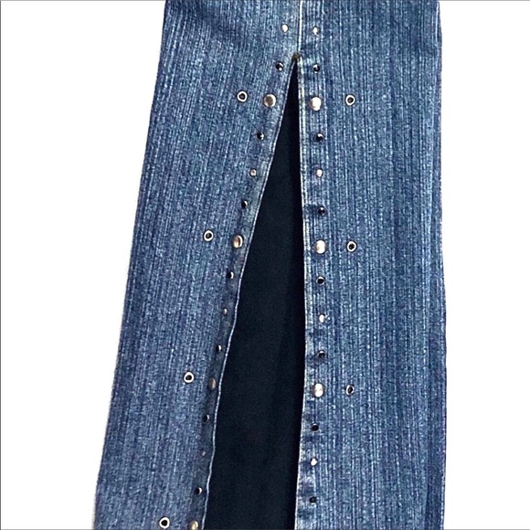 Harley Davidson Flared Blue Denim Jeans Size 4. - Picture 4 of 6